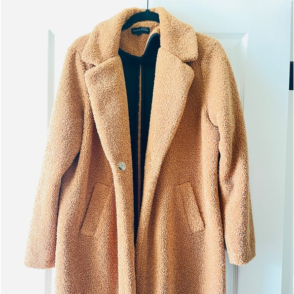 Teddy Coat - Camel Colored - Picture 3 of 3